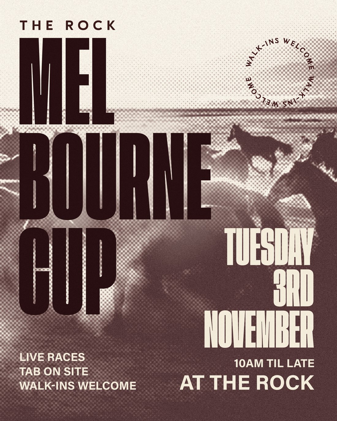 Melbourne Cup at The Rock Toowoomba, Tuesday 3 November from 10am til late, live races and TAB on site